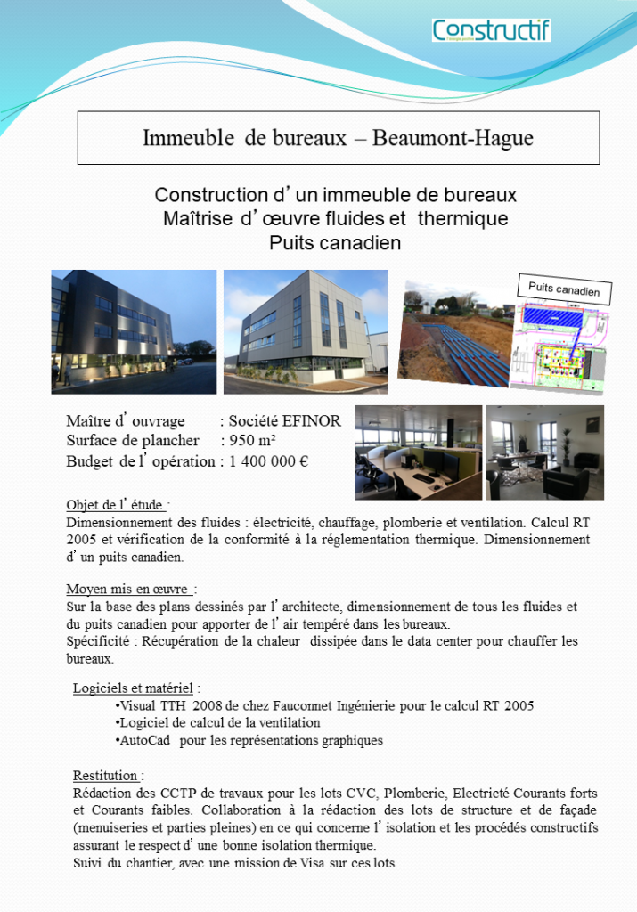 EFINOR – Beaumont Hague Fiche